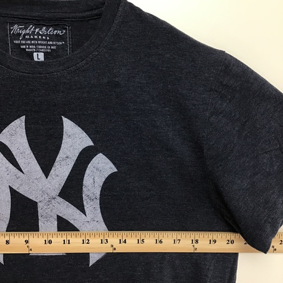 Wright & Ditson New York Yankees mens short sleeve tee shirt large - Picture 6 of 9